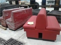 Lot of 3 Red  Banquettes
