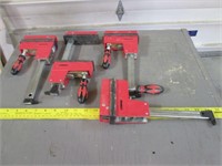 4 Powerfist Parallel Jaw Clamps