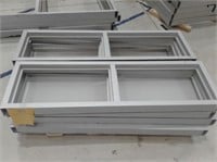 Lot of 8 Aluminum Window Frames 172cm x 52cm