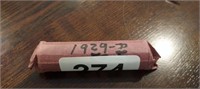 ROLL OF 1929-D WHEAT PENNIES