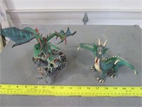 2 Dragon Ornaments
