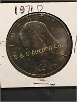1971 D  Eisenhower dollar coin