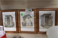 OUTHOUSE PRINTS FRAMED