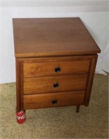 Swivel Top 3 Drawer End Table