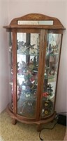 Lighted Curio Cabinet. Contents NOT Included. 62"