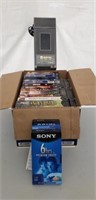 Box of VHS Movies and More