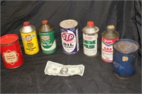 Collectible Vingtage Car Product Cans