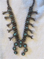 FANTASTIC VINTAGE STERLING SILVER TURQUOISE