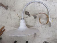 VINTAGE OUTDOOR GAS STATION LIGHT FIXTURE