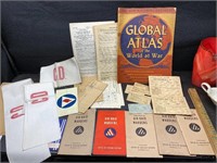 WWII books, papers lot