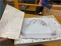 Porcelain platter with history