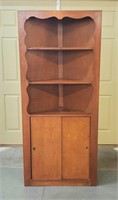 Vintage Real  Wood Corner Cabinet