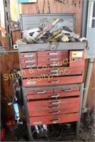 Power Kraft Rolling Tool Box w/ Misc. Tools