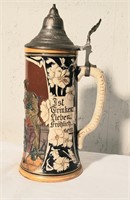 Antique Courtship beer Stein 10.5 inches tall
