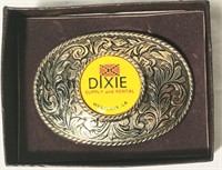 Advertising Dixie belt buckle w/ Confederate Flag