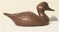 Handcarved Folk Art  Wooden duck USA