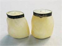 Mother of pearl salt and pepper shakers