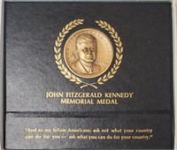 JFK Bronze memorial death metal 1964