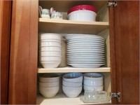 cupboard full of nice dishes