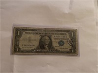 Early 1957 A $1 US Silver Certificate Bill VF