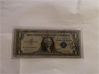 Early 1957 B $1 US Silver Certificate Bill XF GraA