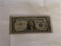 Early 1957 A $1 US Silver Certificate Bill VF