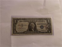 Early 1957 $1 US Silver Certificate Bill F Grade
