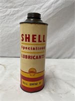 Shell Dentax 90 quart oil tin