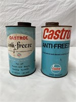 2 x Castrol Anti- Freeze quart tins