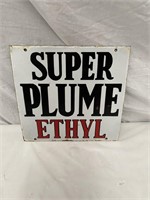 Original Super Plume Ethyl enamel sign