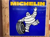 Original Michelin enamel sign approx 95 x 95 cm