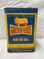 Golden Fleece multi compound 1 gallon oil tin