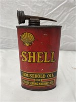 Early Shell household oil 8 oz tin