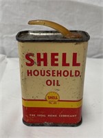 Shell household oil 4 oz tin