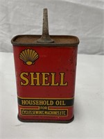 Early Shell household oil 4 oz tin