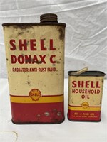 Shell Donax C pint tin & Shell handy oiler