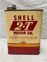 Shell 2T oil tin