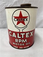 Caltex RPM oil tin