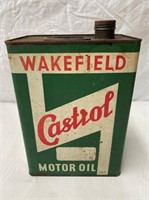 Wakefield Castrol oil gallon tin