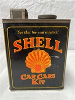 Shell car care kit oil tin
