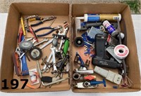 (2) Boxes of Tools & Misc. Items