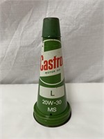 Original Castrol L tin oil bottle top & cap
