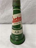 Original Castrol AA tin oil bottle top & cap