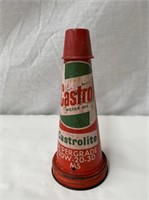 Original Castrol Castrolite tin oil bottle top cap