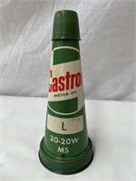 Original Castrol L tin oil bottle top & cap