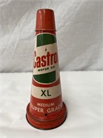Original Castrol XL tin oil bottle top & cap