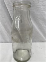 Genuine imperial tall quart oil bottle etched NSW