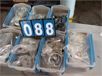 7 TOTE BINS PIPE HANGERS/CLAMPS