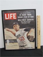 Vintage Framed Life Magazine Maury Wills Baseball