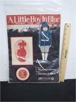 Antique WWI Themed Sheet Music Art Quality Cover